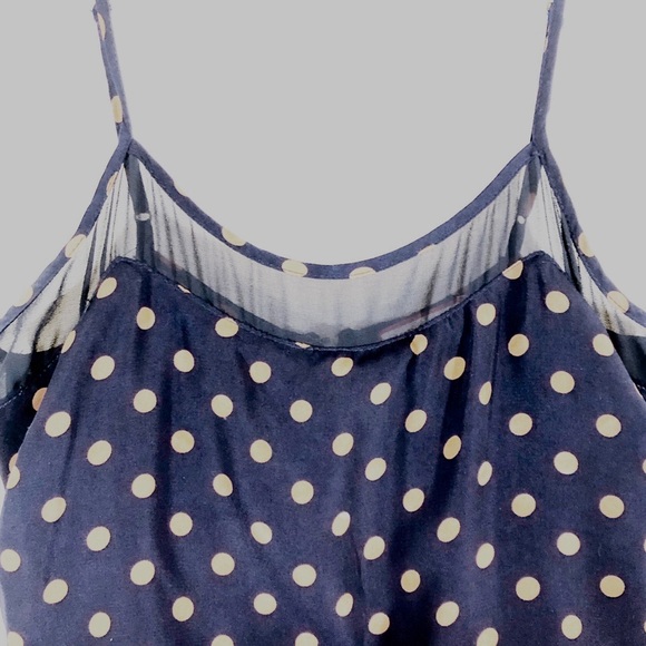 BEST SOCIETY POLKA DOT CINCH WAIST CAMI DRESS - S - Picture 3 of 6
